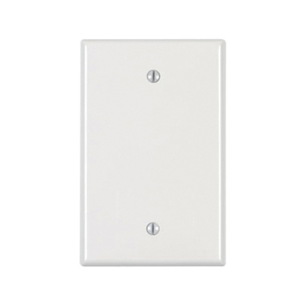 Leviton Wallplates Mid Nyl 1G Blank-W PJ13-W